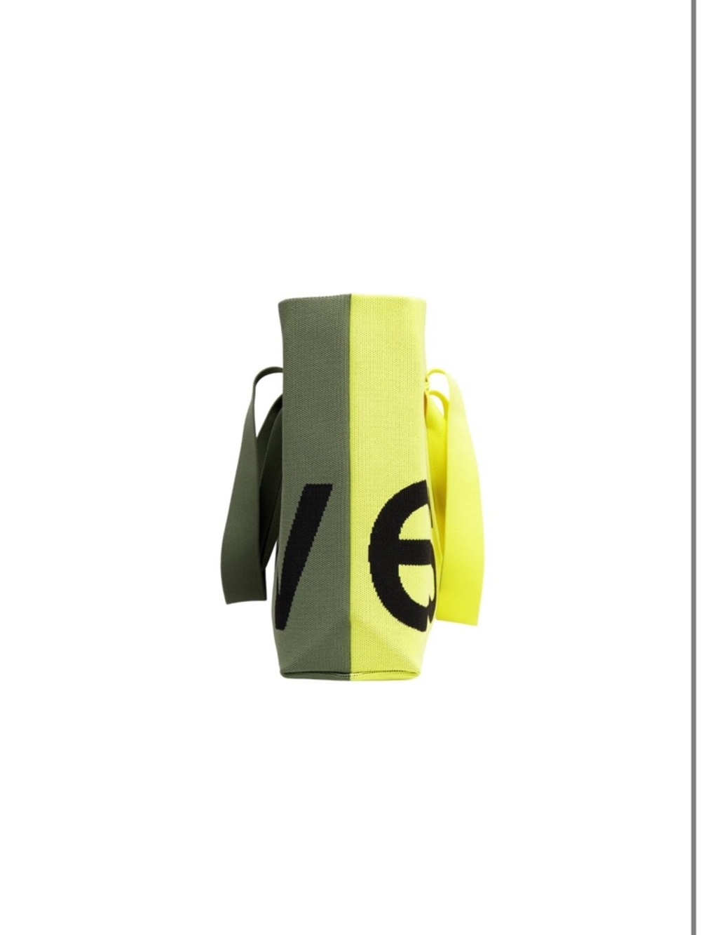 Two-Tone Olive & Neon Yellow Tote Bag